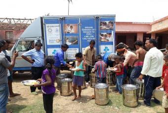 Akshaya Patra’s relief effort in Gujarat