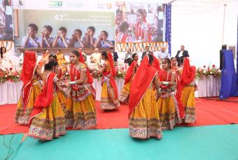 Traditional dance performed by the beneficiary children