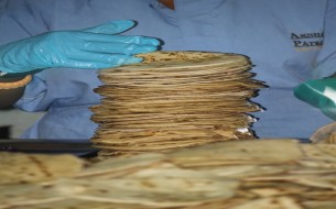 Packing Of Roti In The Kitchen Of Akshaya Patra Ahmedabad